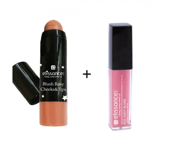 Pack : Eco Juicy Gloss + Blush Rosy Cheeks&Tips